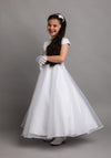 Poinsettia 1338 Communion Dress, White