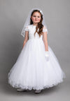 Poinsettia 1345 Communion Dress, White