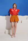 Sister Jane Apricot Sky Trim Top, Red