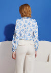 Sister Jane Siro Floral Print Blouse, White