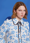 Sister Jane Siro Floral Print Blouse, White