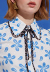 Sister Jane Siro Floral Print Blouse, White