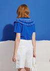 Sister Jane Aegean Trim Blouse, Blue