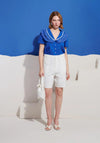 Sister Jane Aegean Trim Blouse, Blue