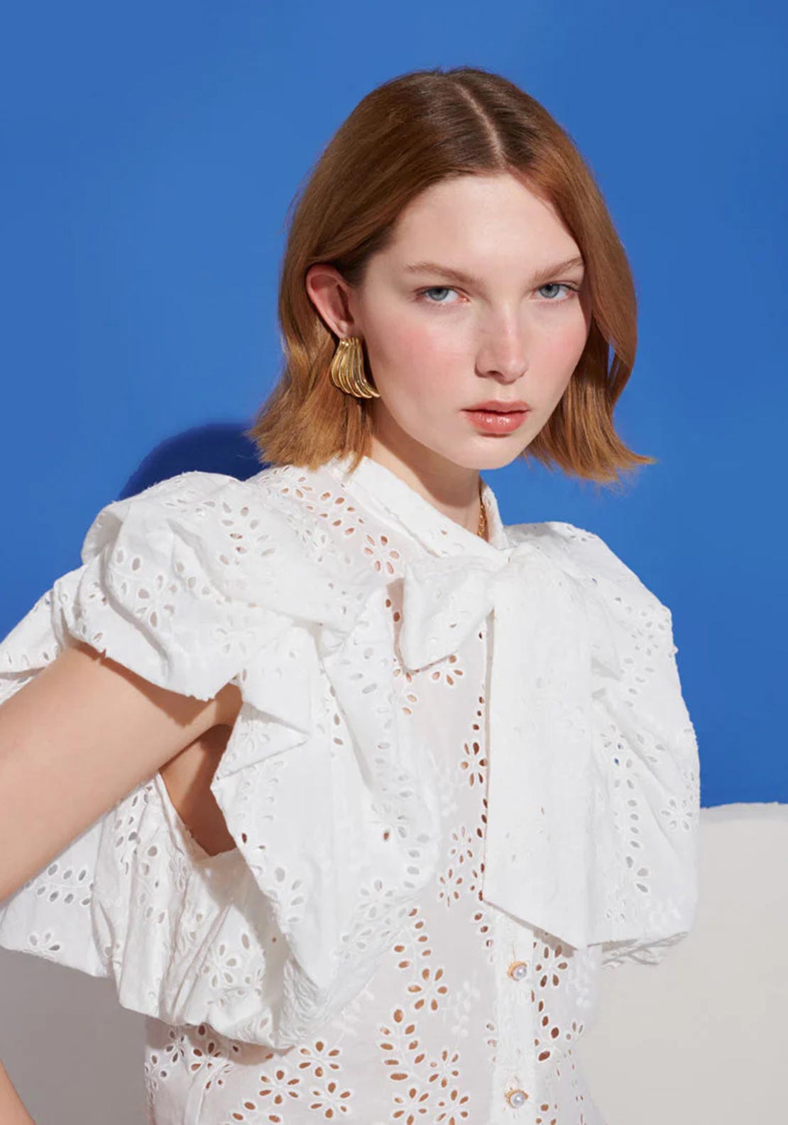 Sister Jane Sofia Tie Blouse, White