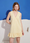 Sister Jane Lemon Zest Embellished Mini Dress, Yellow