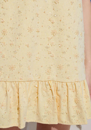 Sister Jane Lemon Zest Embellished Mini Dress, Yellow