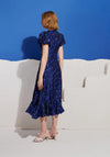 Sister Jane Azure Jacquard Midi Dress, Cobalt Blue