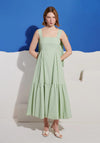 Sister Jane Caper Stripe Maxi Dress, Green