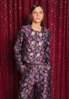 Sister Jane Fortunes Floral Jacquard Jacket, Black Multi