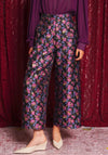 Sister Jane Fortunes Floral Jacquard Trousers, Black Multi