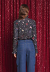 Sister Jane Tarot Reader Blouse, Black Multi