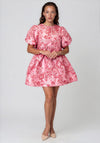 Sister Jane Elara Jacquard Mini Dress, Pink