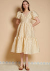SISTER JANE YARROW JACQUARD MIDI DRESS