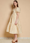 SISTER JANE YARROW JACQUARD MIDI DRESS