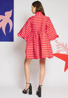 Sister Jane Clara Cherry Jacquard Mini Dress, Carmin Red