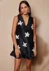Sister Jane Dream Glow Flora Mini Dress, Black
