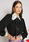 Sister Jane Margaux Bow Blouse, Black