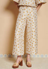 Sister Jane Mora Jacqaurd Wide Leg Trousers, Beige