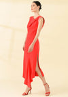Sisters by Caroline Kilkenny Joop Asymmetric Dress, Soft Red