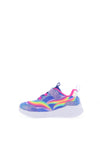 Skechers Toddler Girls Magical Collection S Lights Trainer, Purple