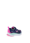 Skechers Girls Ultra Groove Waterproof Trainer, Navy Multi