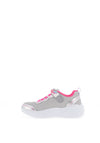 Skechers Girls S Lights Eternal Heart Trainers, Silver