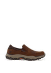 Skechers Respected Calum Slip-On Shoes, Dark Brown