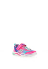 Skechers Girls S Lights Painted Daisy Trainer, Pink Multi