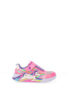 Skechers Girls S Lights Unicorn Chaser Trainer, Pink