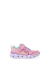 Skechers Girls Heart Lights Retro Hearts Trainer, Pink