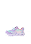 Skechers Toddler Girl Heart Lights Loving Reflection Trainer, Lavender