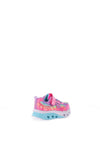 Skechers Girls Flutter Heart Lights Groovy Swirl Trainer, Hot Pink