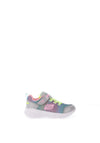 Skechers Girls Snap Prints 2.0 Stars Away Trainer, Silver Multi