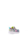 Skechers Girls Snap Prints 2.0 Stars Away Trainer, Silver Multi