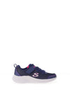Skechers Girls Bounder Girly Groove Trainer, Navy