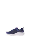 Skechers Girls Bounder Girly Groove Trainer, Navy