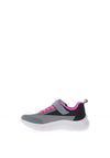 Skechers Girls Skech Fast Trending Colour Trainer, Black/Grey