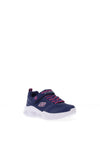 Skechers Girls S Lights Sola Glow Trainer, Navy