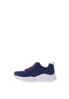 Skechers Girls S Lights Sola Glow Trainer, Navy
