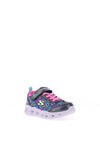 Skechers Girls S Lights Boogie Love Trainer, Navy
