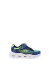 Skechers Boys S Lights Vortex 3.0 Trainer, Blue