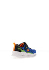 Skechers Boys S Lights Meteor Lights Trainer, Blue