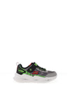 Skechers Boys S Lights Meteor Lights Trainer, Grey