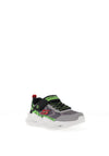 Skechers Boys S Lights Meteor Lights Trainer, Grey