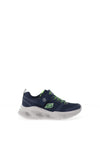 Skechers Boys S Lights Meteor Lights Trainer, Navy