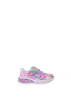 Skechers Girls Sweetheart Lights Lovely Dreams Trainer, Silver Multi