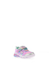 Skechers Girls Sweetheart Lights Lovely Dreams Trainer, Silver Multi