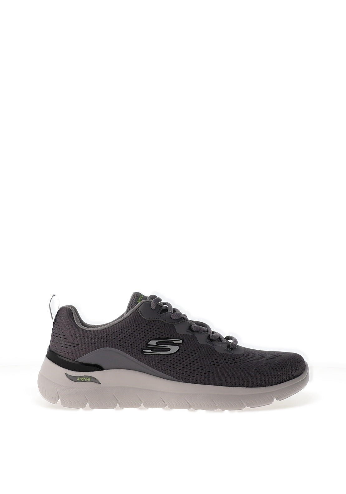 Skechers Arch-Fit Summits Kravel Trainers, Charcoal