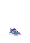 Skechers Girls Dynamic Tread Journey Time Waterproof Trainer, Blue Lav